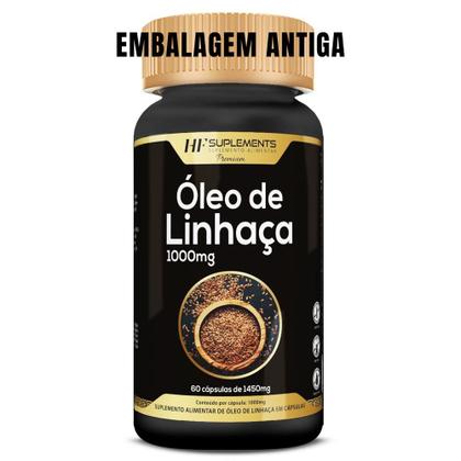 Imagem de 6x óleo de linhaça 1450mg 60caps premium hf suplements