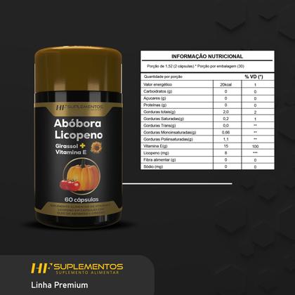 Imagem de 6x ÓLEO DE SEMENTE DE ABOBORA COM LICOPENO 60CAPS HF