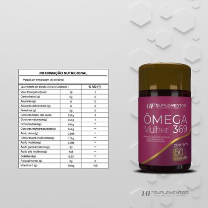 Imagem de 6x omega 3 6 9 mulher 60 caps hf suplementos