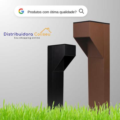 Imagem de 6x Poste Balizador Área Externa/interna Jardim M270 - Preto