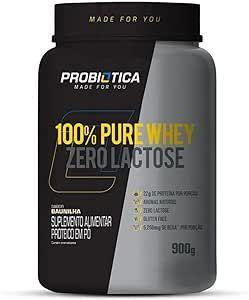 Imagem de 6x Probiótica 100% Pure Whey Zero Lactose Baunilha Pote 900g