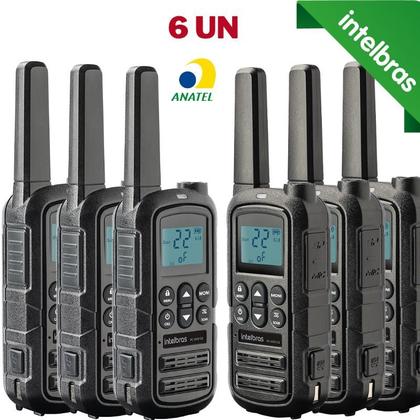 Imagem de 6x Rádio Comunicador INTELBRAS RC4002 G2 - Walkie Talkie HT