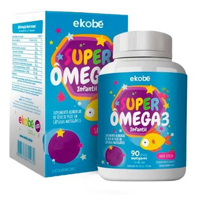 Imagem de 6x Super Ômega 3 Infantil- Ekobé Kids- 90 Caps. Mastigáveis