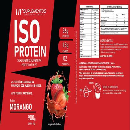 Imagem de 6X Whey Isolado Protein Morango 900G Hf Suplementos