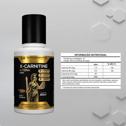 Imagem de 6x x-carnitine 2300 cromo 480ml acai guarana hf suplements