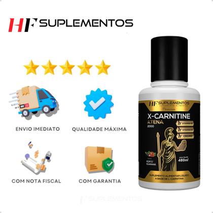 Imagem de 6x x-carnitine 2300 cromo 480ml acai guarana hf suplements