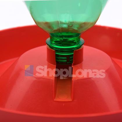 Imagem de 7 Bebedouro Para Aves Frangos Codornas Base Garrafa Pet 2L