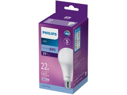 Imagem de 7 Lâmpada Led Bulbo 22w Bivolt A97 E27 6500k Philips 2300lm