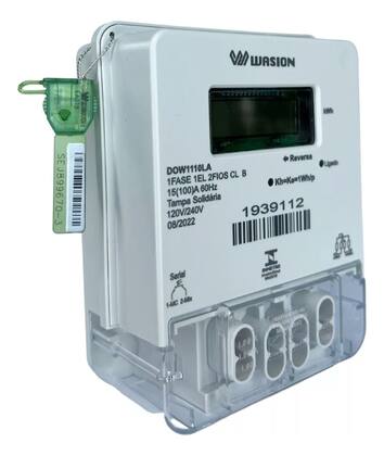 Imagem de 7 Medidor De Energia Monofásico Wasion + Caixa De Instalação