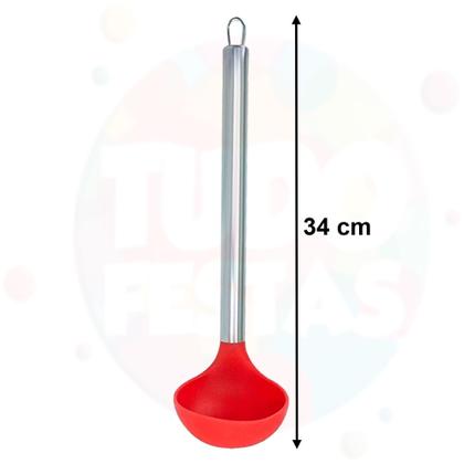 Imagem de 7 Pçs Colheres De Silicone Cabo Inox Conjunto Utensílios De Cozinha Colher Concha Escumadeira Espátula Pinça Pegador Mini Espátula Batedor