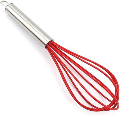 Imagem de 7 Pçs Colheres De Silicone Cabo Inox Conjunto Utensílios De Cozinha Colher Concha Escumadeira Espátula Pinça Pegador Mini Espátula Batedor