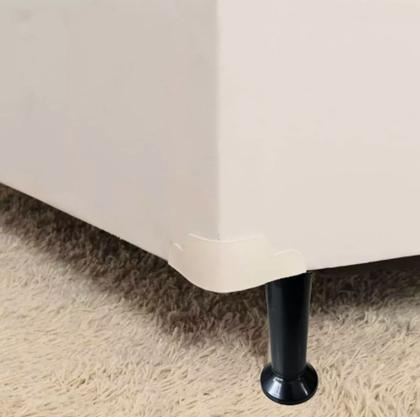 Imagem de 7 Pés Para Cama Box de 13cm com Parafuso Fixo Na Base Plástico Resistente Ideal Para Substituição