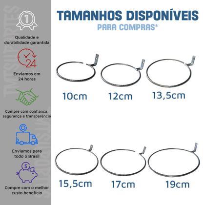 Imagem de 7 Suporte Arco 13cm Parafusar Fixar Parede, Muros, Sem Vaso