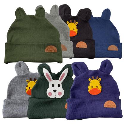 Imagem de 7 Touca Frio Infantil Gorro Bebê Boina Menino Menina + Luva 1Par