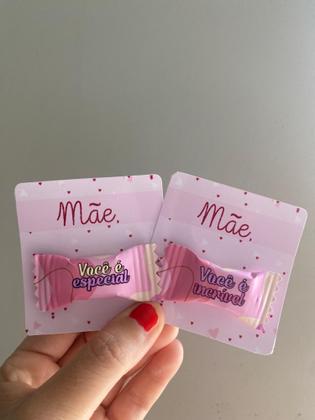 Imagem de 70 card com balinha dia das mães mimo para cliente, empresa, amigos