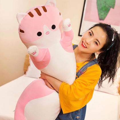 Imagem de 70cm pelúcia brinquedos animal gato bonito criativo criativo longo macio