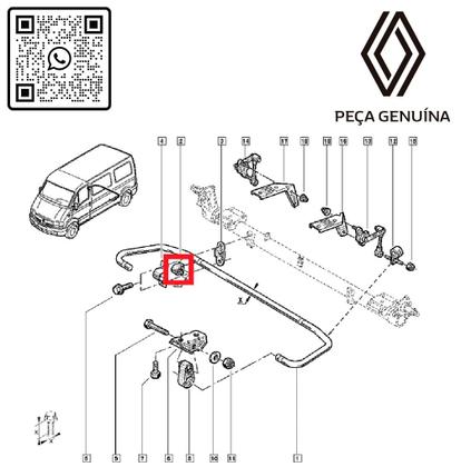 Imagem de 7700667184 - kit com 2 buchas centrais da barra estabilizadora traseira - motor 2.5 16v/2.8 8v - 2002 à 2013 - master ii