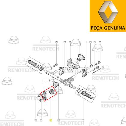 Imagem de 7701470760 - bucha da caixa direção com abraçadeira - clio ii / kangoo express / kangoo / symbol