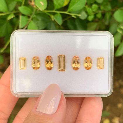 Imagem de 7ø  5,84ct - Topázio Imperial SET