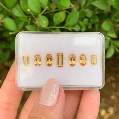 Imagem de 7ø  5,84ct - Topázio Imperial SET