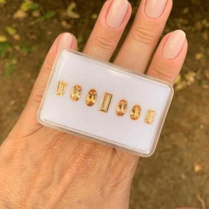 Imagem de 7ø  5,84ct - Topázio Imperial SET