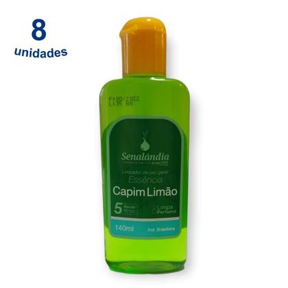 Imagem de 8 Aromatizador Limpeza Concentrado Desinfetante Essência Forte Ambiente 140ml Senalândia - Envio Já