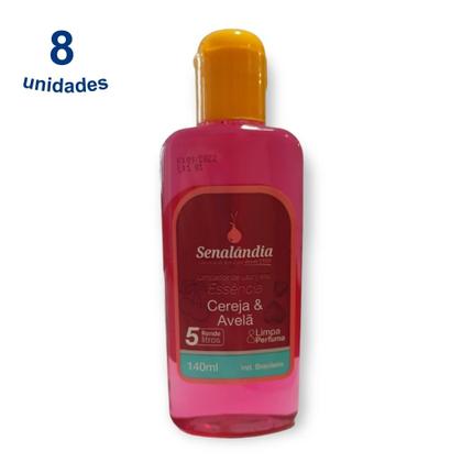 Imagem de 8 Aromatizador Limpeza Concentrado Desinfetante Essência Forte Ambiente 140ml Senalândia - Envio Já