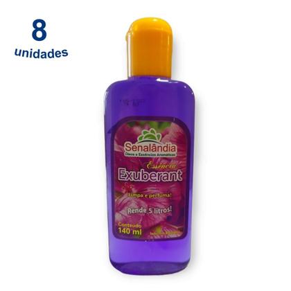 Imagem de 8 Aromatizador Limpeza Concentrado Desinfetante Essência Forte Ambiente 140ml Senalândia - Envio Já