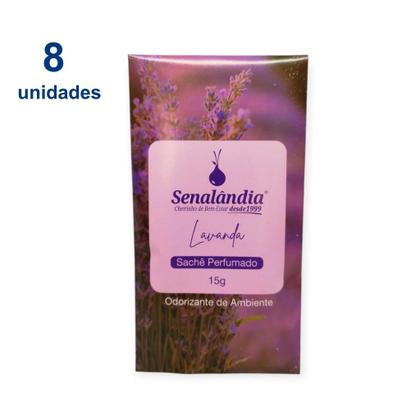 Imagem de 8 Aromatizante Carro de Lavanda Cheirinho Automotivo para Console Porta Luvas Perfumado - Envio Já