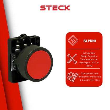Imagem de 8 Botão De Comando Steck SLPNR1 Industrial Para Automação
