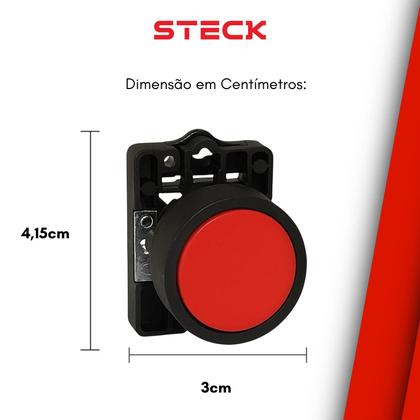 Imagem de 8 Botão De Comando Steck SLPNR1 Industrial Para Automação