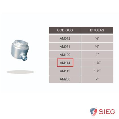 Imagem de 8 Conector Unidut Múltiplo Sieg Medida 1 1/4 Alumínio