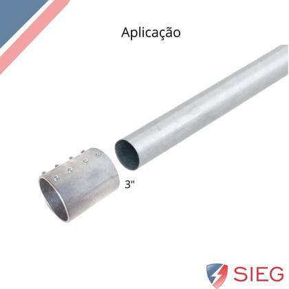 Imagem de 8 Conector Unidute Cônico Sieg Medida 3 Em Alumínio