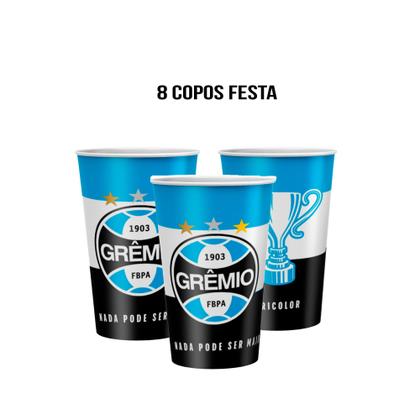 Imagem de 8 Copos 180ml Festa Gremio Decoração aniversário completa