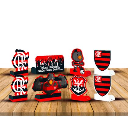 Imagem de 8 Display de mesa Decoração FLAMENGO festa completa