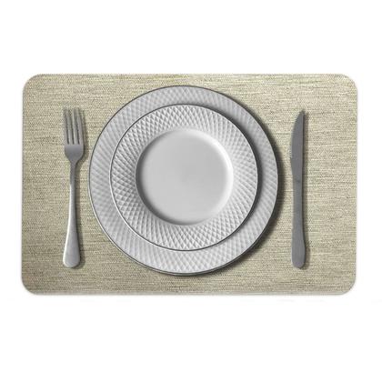 Imagem de 8 Jogo Americano Juta Areia - Impermeável Limpa Facil Pvc