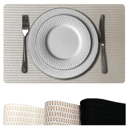 Imagem de 8 Jogo Americano Mesa Posta Luxo Impermeável Pvc Liz Ar
