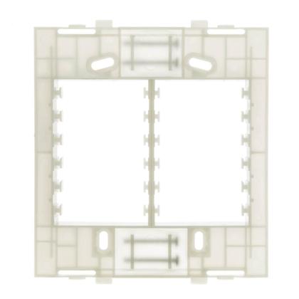 Imagem de 8 Placas Brancas 4 Postos  Com Suporte 4x4 Margirius