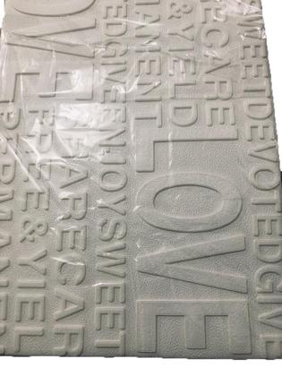 Imagem de 8 Placas Espuma 3D Autoadesiva Modelo Love