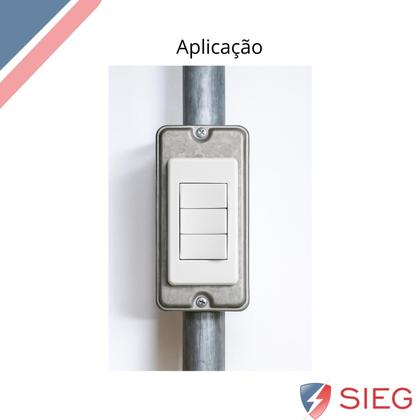 Imagem de 8 Tampa Condulete Fixo 3 Tecla Medida 1 Polegada Sieg