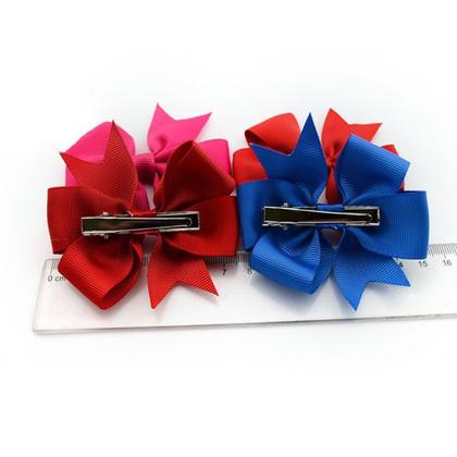 Imagem de 8 Un. Laço Para Cabelo Infantil Adulto Com Jacaré Cores