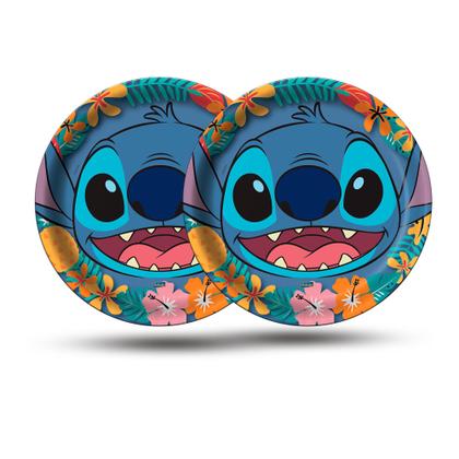 Imagem de 8 un Pratos Decoração Stitch Festa Aniversário 18cm