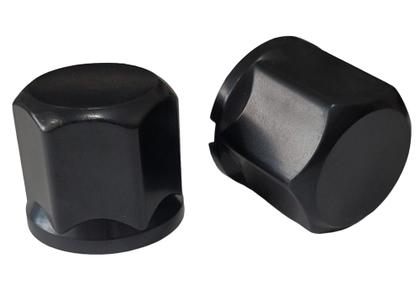 Imagem de 80 Capa de Porca Sextavada Black Preta Cubo Roda 24mm Baixa