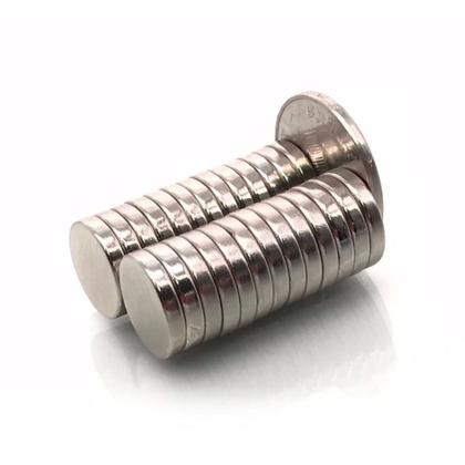 Imagem de 80pcs. Imã Super Forte 12x3 Redondo Pastilha 12mm X 3mm N35
