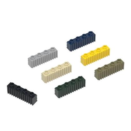 Imagem de 81 Peças 2877W Blocos De Construção Modificados 1x4 Com Perfil Estriado Compatíveis Com Brinquedos