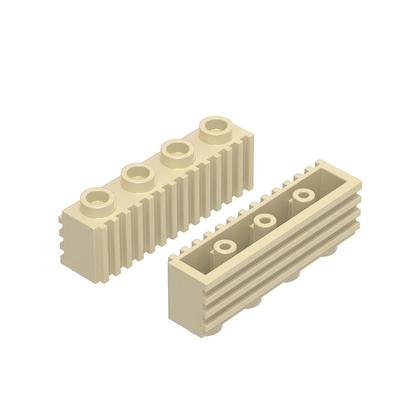Imagem de 81 Peças 2877W Blocos De Construção Modificados 1x4 Com Perfil Estriado Compatíveis Com Brinquedos