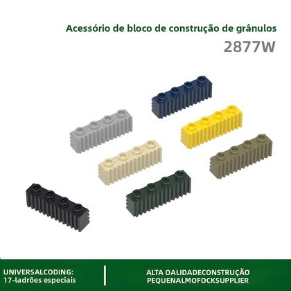 Imagem de 81 Peças 2877W Blocos De Construção Modificados 1x4 Com Perfil Estriado Compatíveis Com Brinquedos