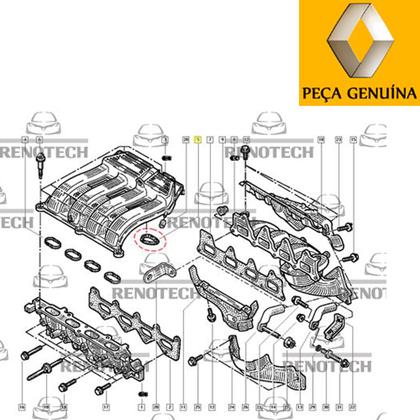 Imagem de 8200052311 - anel de vedação do respiro do óleo do motor - para motores 1.6 16v k4m / 2.0 16v m4r - laguna / sandero ii / megane i / clio ii / laguna