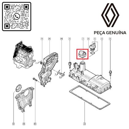 Imagem de 8200800258 - tampa do óleo do motor - motor 1.0 d4d flex/1.3 h5h/1.6 k7m/2.0 8v f3r/2.5 g9u