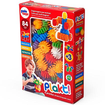 Imagem de 84 Engrenagem Bloco Montar Montagem Brinquedo Educativo - Paki Toys